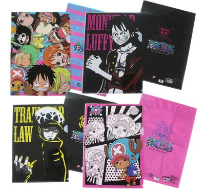 【卡漫迷】 航海王 L型資料夾 4個一組 ㊣版 文件夾 One Piece Luffy 魯夫 娜美 喬巴 海賊王