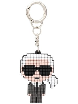【折扣預購】20春夏正品Karl Lagerfeld pixelated 像素Q版卡爾老佛爺 包包吊飾 鑰匙圈