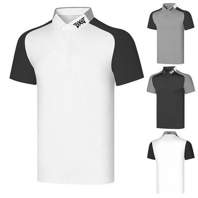 🔥🔥 PXG 夏季高爾夫男士T恤短袖薄款牛奶絲透氣排汗golf球衣休閒潮POLO衫戶外 時尚