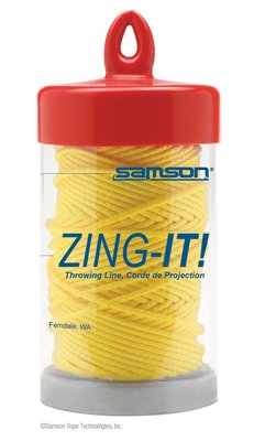 美國 samson Zing-It 1.75mm 拋擲繩/投擲繩/牽引繩 黃色