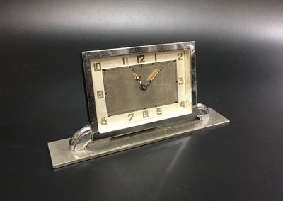 早期德國機械鬧鐘 金屬發條時鐘