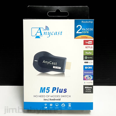 全新 AnyCast M5 Plus 電視棒 無線HDMI 無線影音傳輸 無線投屏 NCC認證 台灣公司貨 高雄可面交