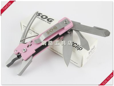 網路工具店『SOG MICRO TOOLCLIP 多功能工具鉗-粉色』(TC-04)