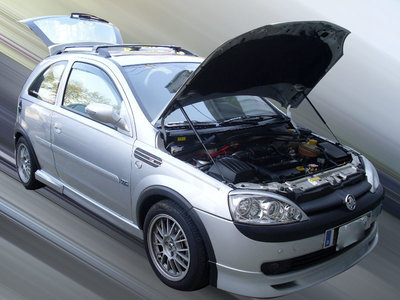[翌迪]車身部品 OPEL / CORSA C 2001-2006+ 引擎蓋 氮氣頂桿 . 撐桿