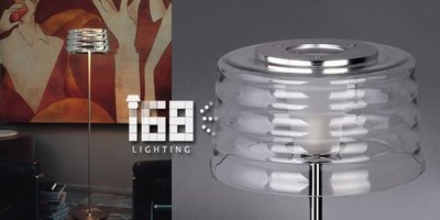 【168 Lighting】義大利Penta Light - C'hi經典水紋波璃現代桌燈35cm＊G 88304＊
