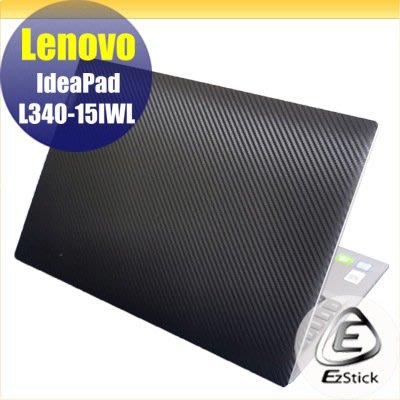 【Ezstick】Lenovo L340 15 IWL Carbon黑色立體紋機身貼 DIY包膜
