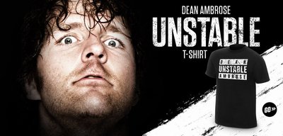 ☆阿Su倉庫☆WWE Dean Ambrose Unstable Ambrose T-Shirt DA瘋狂亂最新款 特價