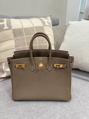 Hermes birkin 25 大象灰Togo 皮金扣全新真品U刻 現貨