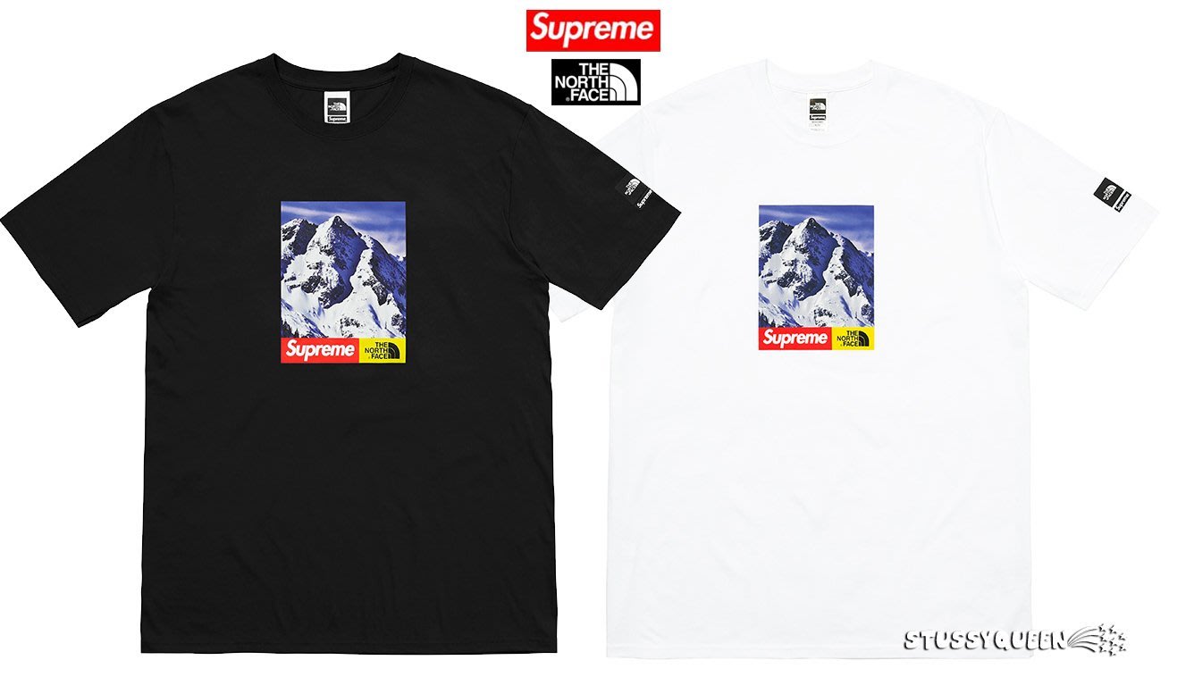 north face supreme mountain tee