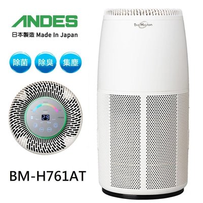 日本原裝製造【日本ANDES】Bio Micron 25坪專業級Bio Micron超靜音空氣清淨機BM-H761AT