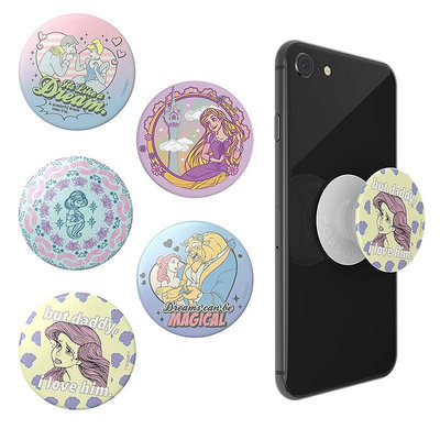 PopSockets泡泡騷 二代 迪士尼 公主系列 可替換泡泡帽 追劇神器 抖音 捲線器 iPhone HTC Sams