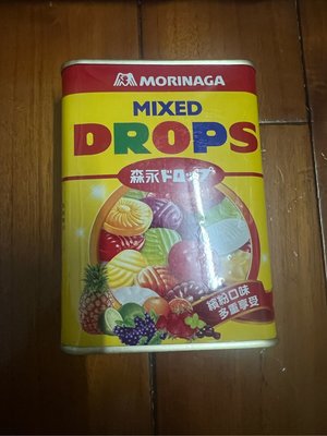 ￼台灣  森永製菓  DROPS多樂福水果糖 古早味鐵盒 糖果