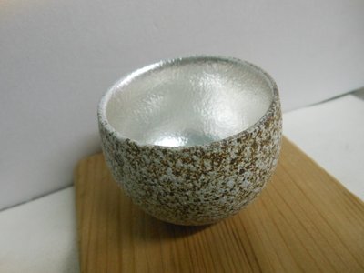 999純銀杯~特殊工藝製作-石礫紋~純銀茶杯--E48(停產賣庫存)