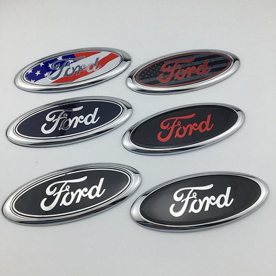 福特FORD 老款 蒙迪歐 前後標 適用於福克斯 標誌徽章更換 後尾車標 15CM*6 汽車裝飾用品