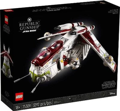 樂高 LEGO 75309 星際大戰系列 共和國砲艇 Republic Gunship™   聖誕節 交換禮物