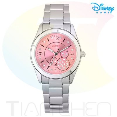 ☆板橋批發☆【Disney迪士尼】米奇 米妮 水鑽 網紋 時尚 腕錶 手錶 迪士尼 正式授權 典雅白 水樣藍 甜蜜粉