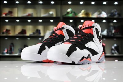 Air Jordan 7 GS “Fuchsia Glow”黑白 經典 潮流 中筒 籃球鞋 男鞋 442960-106