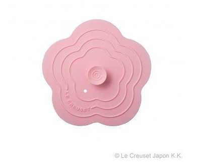 Le Creuset多功能山茶花型鍋蓋 粉紅 特價750元