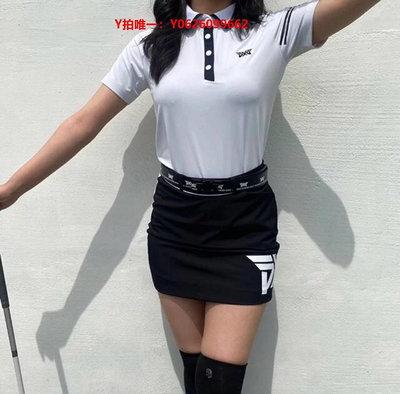 高爾夫衣服韓版新款春夏高爾夫服裝女士短袖T恤golf衣服速干彈力球衣POLO衫