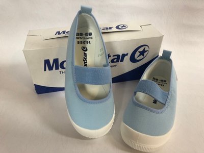 《日本Moonstar》室內鞋系列─中大童段(淺藍)M1951