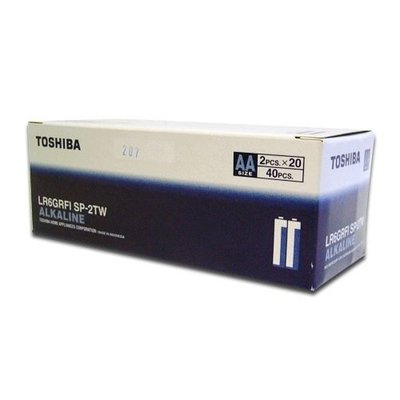 《鉦泰生活館》TOSHIBA 3號鹼性電池AA 40入/盒 LR6G+