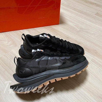 Tw - Sacai Nike VaporWaffle DD1875-001 黑 全黑 焦糖底