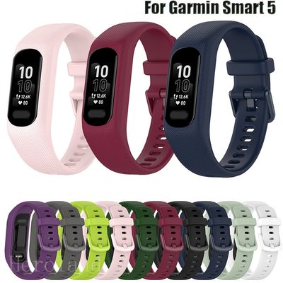 Garmin Smart5 智能錶帶替換腕帶的柔軟矽膠錶帶, 適用於 Garmin Smart 5 手鍊帶彩色皮帶
