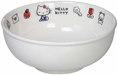 ♥小花花日本精品♥Hello Kitty 日本製 陶瓷碗公 陶瓷碗 飯碗 湯碗~3