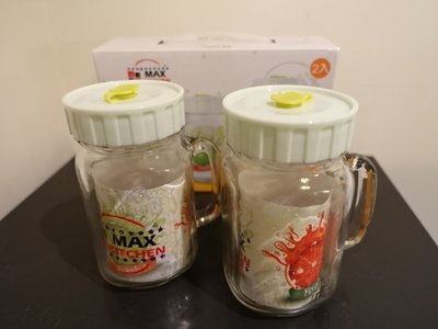 MAX KITCHEN 享樂罐 玻璃收納罐 瓶蓋可接吸管