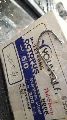 【欣の店】臥眠鉤 白帶鉤 船釣串鉤 韓國製 不銹鋼海釣鉤 NO.12146SS