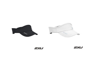 【曼森體育】澳洲 2XU 慢跑 中空帽 (可調式) 白 / 黑 專業慢跑帽 運動帽 2色
