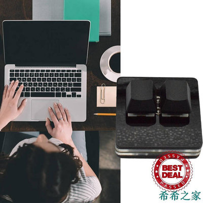 熱賣 黑色 2 鍵鍵盤迷你鍵盤複製和粘貼 OSU 編程自定義 USB 鍵帽快捷 L9J4新品 促銷
