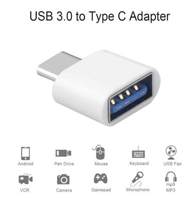 USB 3.0 轉 Type-c 轉接頭轉接器OTG 手機接鍵盤滑鼠搖桿隨身碟USB音效卡USB擴充 USB 3.0 轉