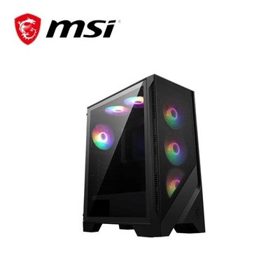 電子街3C特賣會 全新 微星 MSI MAG FORGE 120A AIRFLOW 電競機殼 預裝6顆 RGB風扇