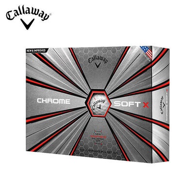 極致優品 卡拉威高爾夫球callaway chrome soft x golf ball四層球禮品盒裝 GF977