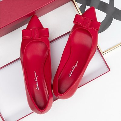 【熱賣精選】2020SS  SALVATORE FERRAGAMO 女鞋viva系列 高跟皮鞋 紅色