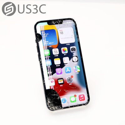 【US3C-桃園春日店】【一元起標 故障機】台灣公司貨 Apple iPhone 13 128G 黑色 6.1吋 A15仿生晶片 1200萬畫素