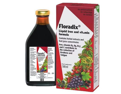 美美小鋪  Salus 德國天然草本液 Floradix 鐵劑口服液 500ml/瓶 (紅款)德國原裝 最新到貨