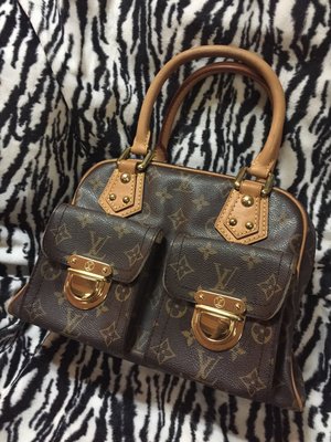 LOUIS VUITTON Manhattan PM Womens handbag M40026 Cloth ref.250639 - Joli  Closet
