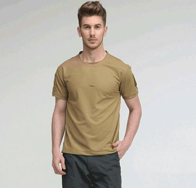 Z3 美軍 特勤 T恤 沙  透氣排汗衫乾圓領內衣高爾夫運動登山旅遊迷彩服戰鬥服-來可家居