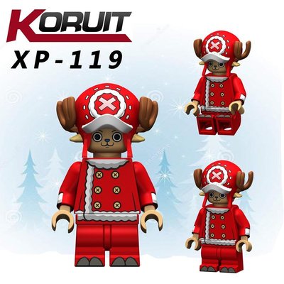 【積木班長】XP119 喬巴 新年版 聖誕版 海賊王 航海王 OP 動漫 動畫 人偶 袋裝/相容 樂高 LEGO 積木