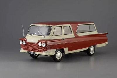 汽車模型 車模 收藏模型1/43 SARB CTAPT 1963小巴客車復古老爺車模型 吸塑