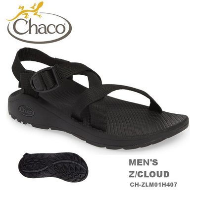 【速捷戶外】 美美國 Chaco CH-ZLM01H407 越野紓壓運動涼鞋-標準 男款(黑) Z/CLOUD ,佳扣