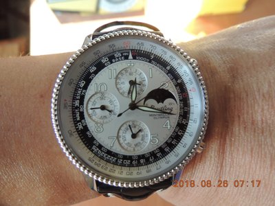 百年靈 Breitling Montbrillant  Olympus A19350月相機械錶、9成8新