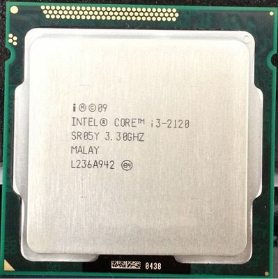 Intel 二代 i3-2120 / 3.3GHz / 1155 腳位 中央處理器、拆機測試良品