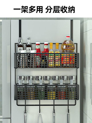 冰箱置物架側面收納掛架廚房用品家用大全多功能調料保鮮膜掛架子