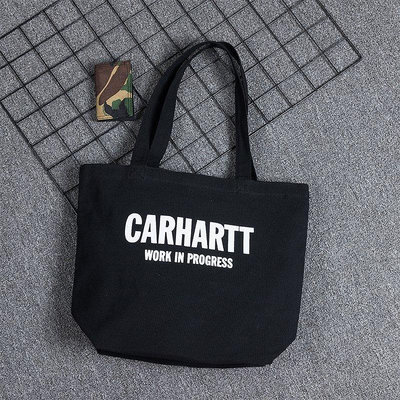 新店促銷 潮牌Carhartt單肩包WIP Wavy State Tote 托特包卡哈特帆布手提袋