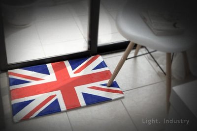 【 輕工業家具 】復古英國美國國旗地墊-英美式設計地毯防滑腳踏墊門墊浴室臥室