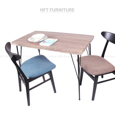 工業風 LOFT 復古灰 鐵管餐桌【免運 現貨】HFT Furniture/餐桌/咖啡桌/工作桌/商談桌/書桌