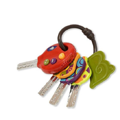 【DJ媽咪玩具日本流行精品】美國B.Toys幸運的鑰匙 兒童 玩具 鑰匙